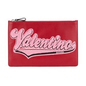 Valentino Varsity Logo Pouch